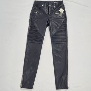 NWT Blank NYC Black Vegan Moto Pants - Size 24